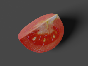 low poly tomato photorealistic scene 3D Model