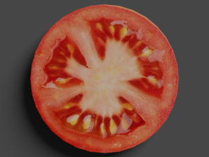 low poly tomato photorealistic scene 3D Model
