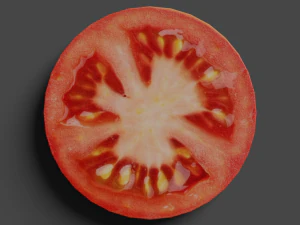 low poly tomato photorealistic scene 3D Model