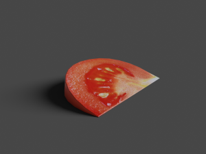 low poly tomato photorealistic scene 3D Model