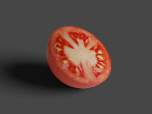 low poly tomato photorealistic scene 3D Model