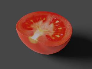 low poly tomato photorealistic scene 3D Model