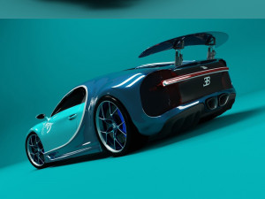 buggati chiron 3D Model