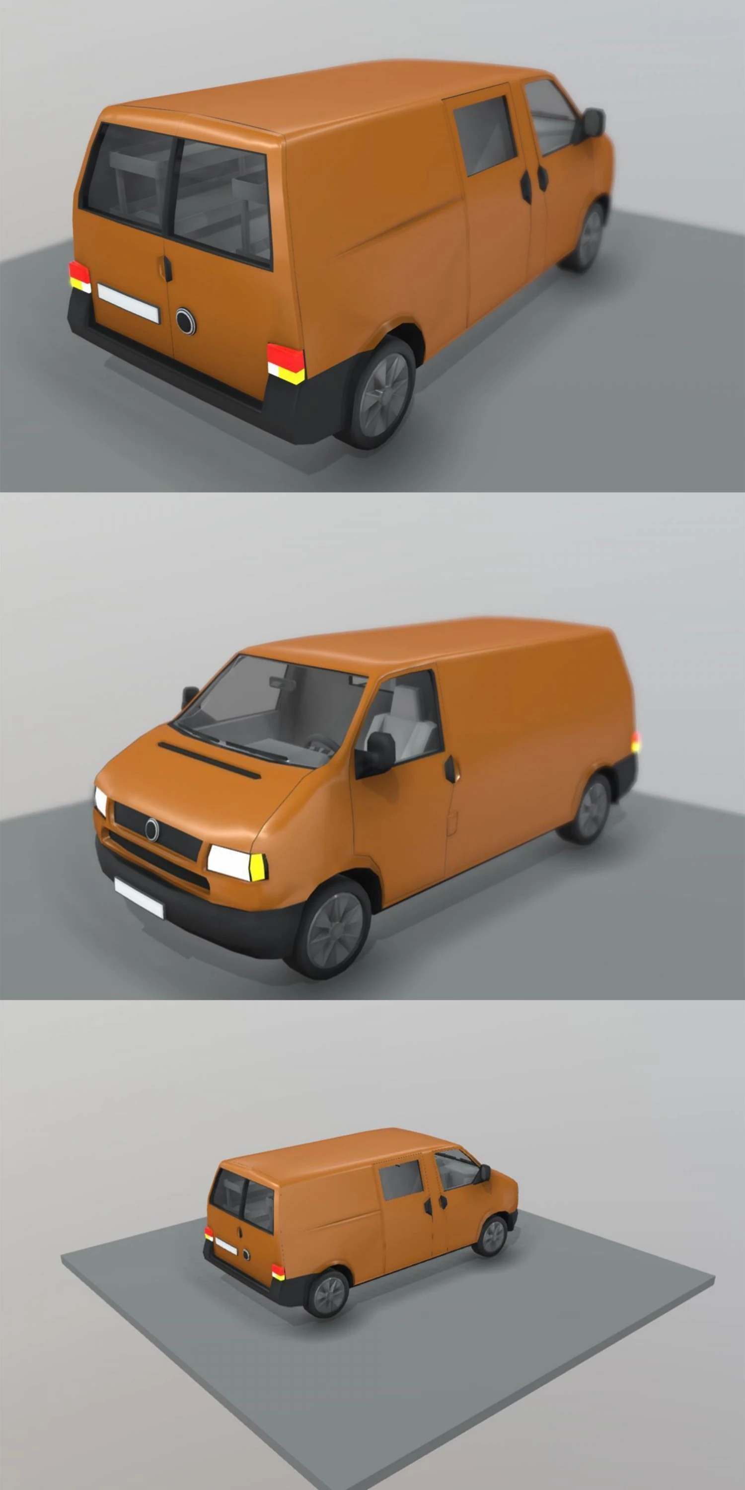 low poly car 3D Model .c4d .max .obj .3ds .fbx .stl .blend 
