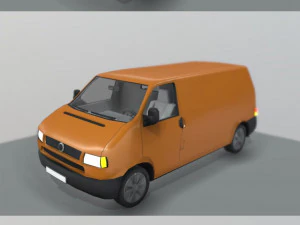 mobil poli rendah Model 3D