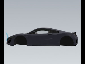honda nsx Modèle 3D