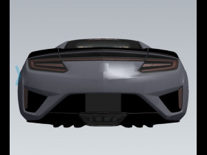 honda nsx Modèle 3D