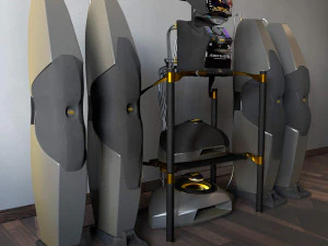 audio acoustic system 3D Model