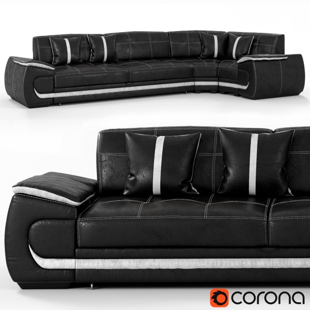 sofa bravo 3Dモデル .c4d .max .obj .3ds .fbx .stl .blend 