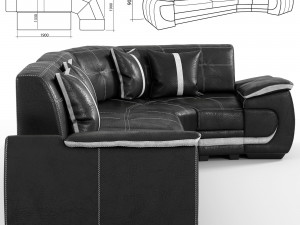 sofa bravo 3Dモデル