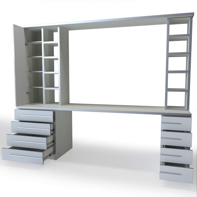 Writing desk 3Dモデル .c4d .max .obj .3ds .fbx .stl .blend 