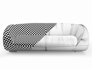 sofa koinor pearl 3D Model