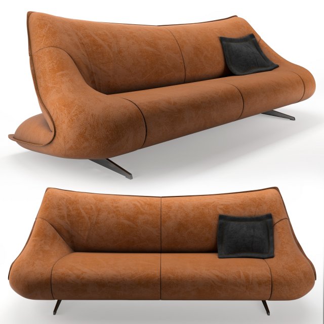 sofa koinor nellow Modelo 3D .c4d .max .obj .3ds .fbx .stl .blend 