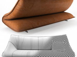 sofa koinor nellow Modelo 3D
