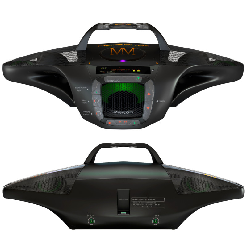 Audio system model of my design Model 3D .c4d .max .obj .3ds .fbx .stl .blend 