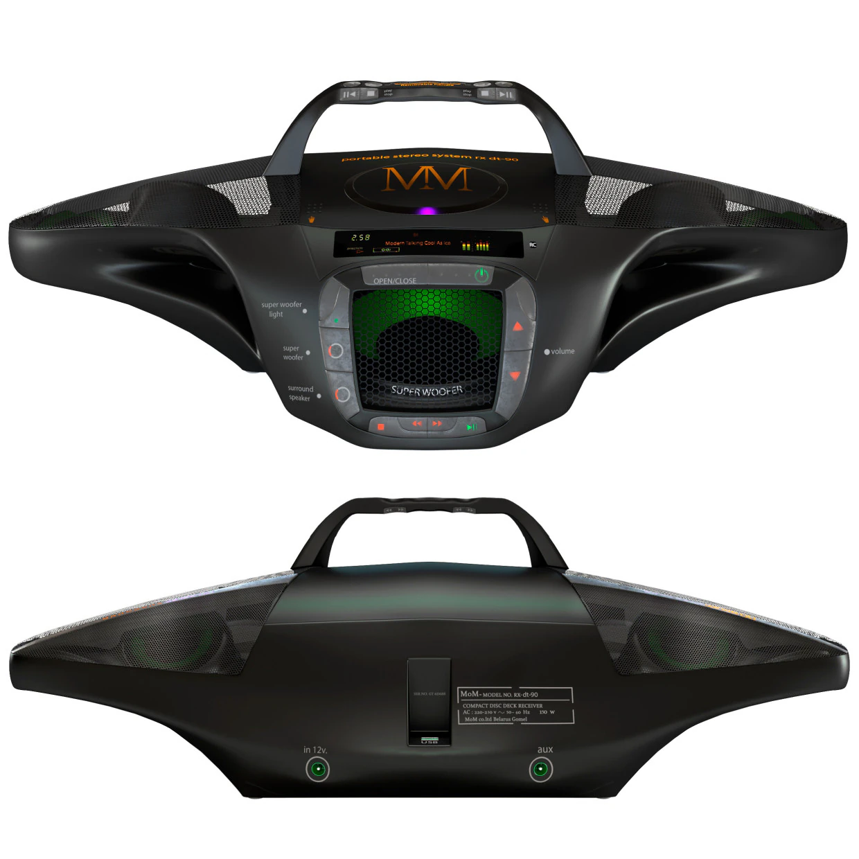 Modello di sistema audio di mio progetto Modello 3D .c4d .max .obj .3ds .fbx .stl .blend 