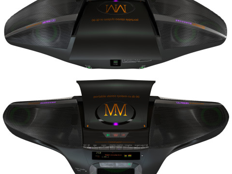 Audio system model of my design Model 3D