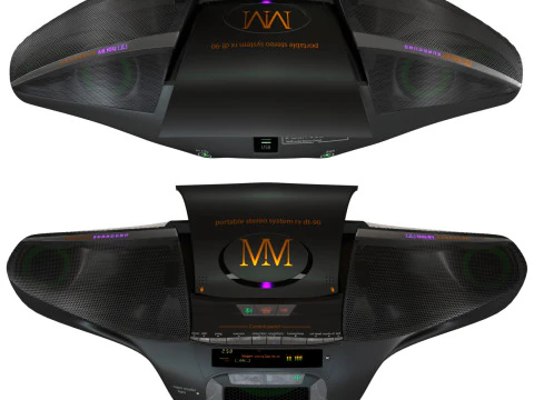 Modello di sistema audio di mio progetto Modello 3D