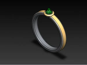 anel feminino Modelo 3D