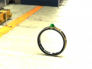 anel feminino Modelo 3D