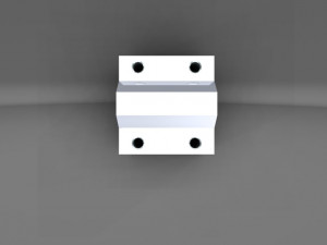 lm8uu linear bearing housing 3D Model