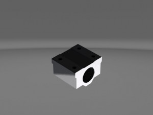 lm8uu linear bearing housing 3D Model