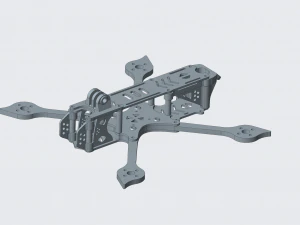 fpv 竞赛无人机框架 - 5 英寸四轴飞行器 3D 打印模型
