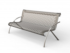 Street bench obj max 2018 3D Model