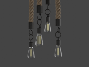ceiling lamp rope 3D Model