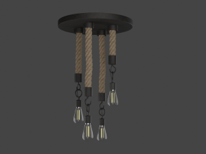 ceiling lamp rope Model 3D