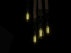 ceiling lamp rope Model 3D
