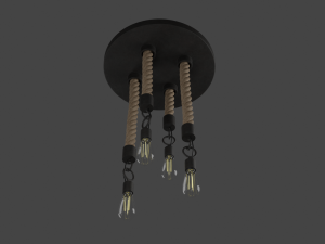 ceiling lamp rope Model 3D