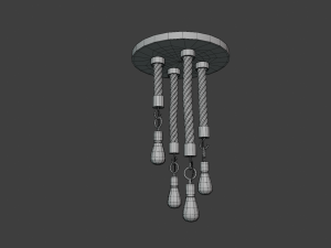 ceiling lamp rope Model 3D