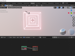 neon cube Model 3D