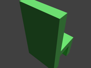 chair green 3D Модель