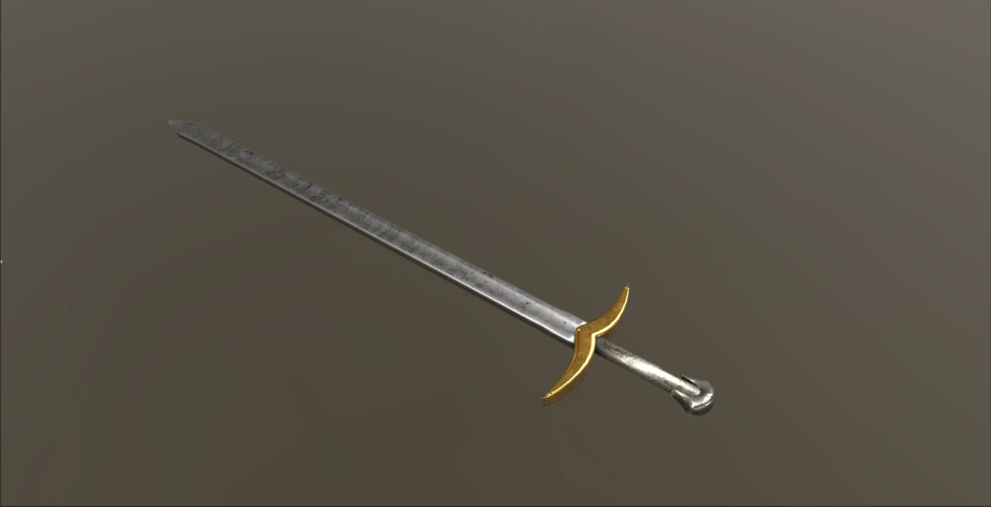 crusader sword 3D Model .c4d .max .obj .3ds .fbx .stl .blend 