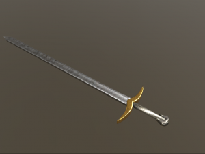 crusader sword 3D 모델