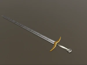 spada crociata Modello 3D