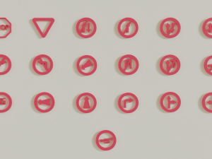 road signs 3D Model