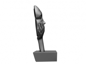 shocked woman 3D-printmodel