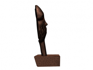 shocked woman 3D-printmodel