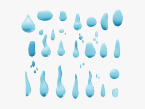 Water Drop Pack - 30 in 1 3D Model
