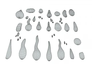 Water Drop Pack - 30 in 1 3D Model