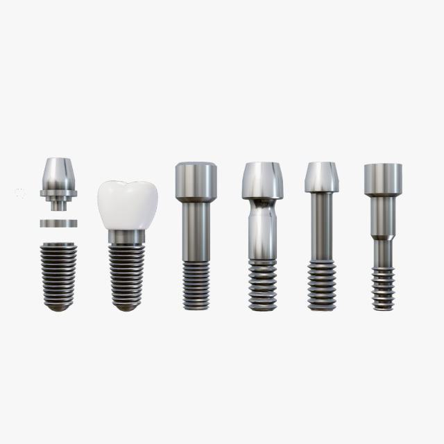 Dental Implant Pack - 6 in 1 3D-Modell .c4d .max .obj .3ds .fbx .stl .blend 