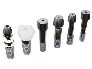 Dental Implant Pack - 6 in 1 3D-Modell