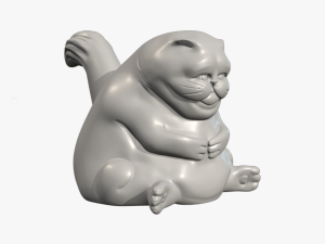 Fat Cat 3d Printable 3D Print Model