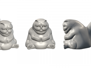Fat Cat 3d Printable 3D Принт Модель