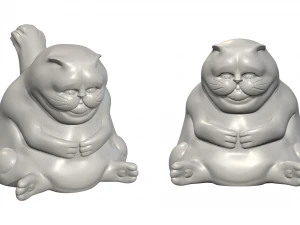 Fat Cat 3d Printable 3D Print Model