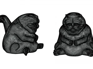 Fat Cat 3d Printable 3D Print Model