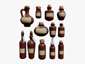 Пакет зілля - 12 в 1 3D Модель